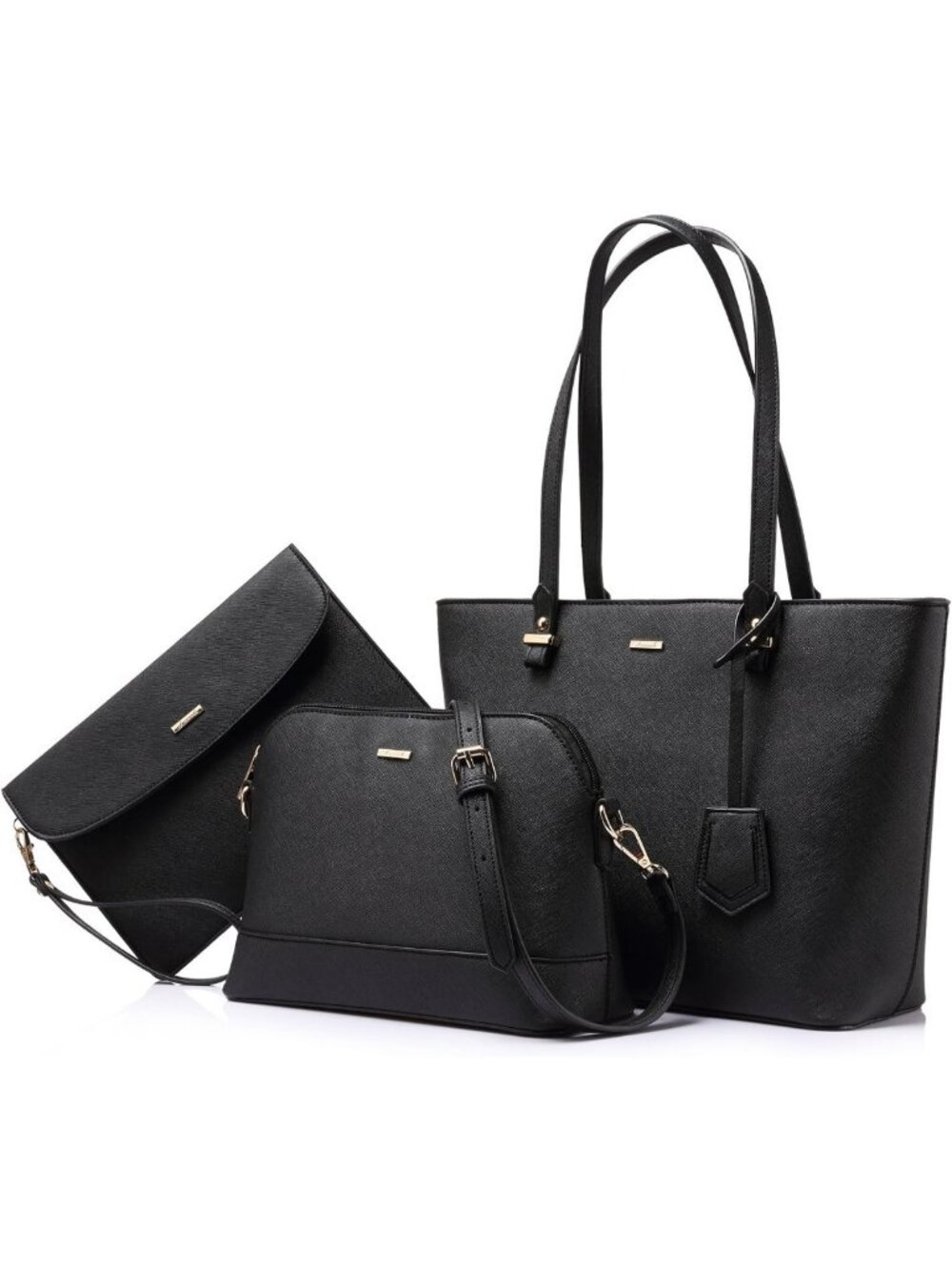 Stylish Women's 3-Piece Tote & Hobo Bag Set - Versatile Shoulder Purse